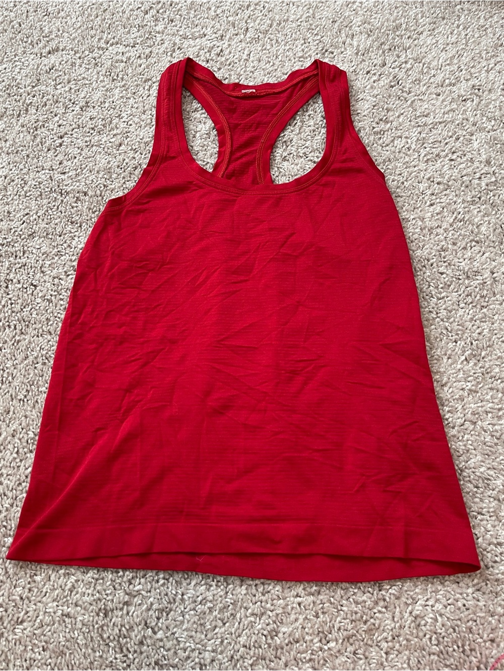 Lululemon Red Swiftly Racerback Tank Top Size 4